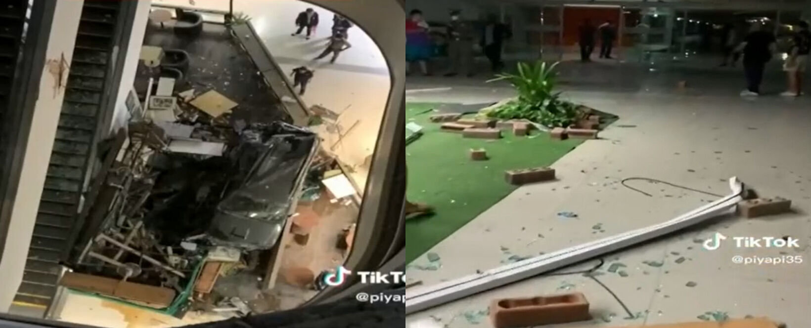 SUV crashes into mall in Thailand, plummets 4 floors into basement