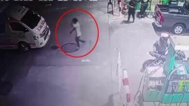 Intoxicated Bangkok man steals and crashes ambulance