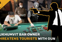 Sukhumvit bar owner threatens tourists with gun | Thaiger News Today | Thaiger