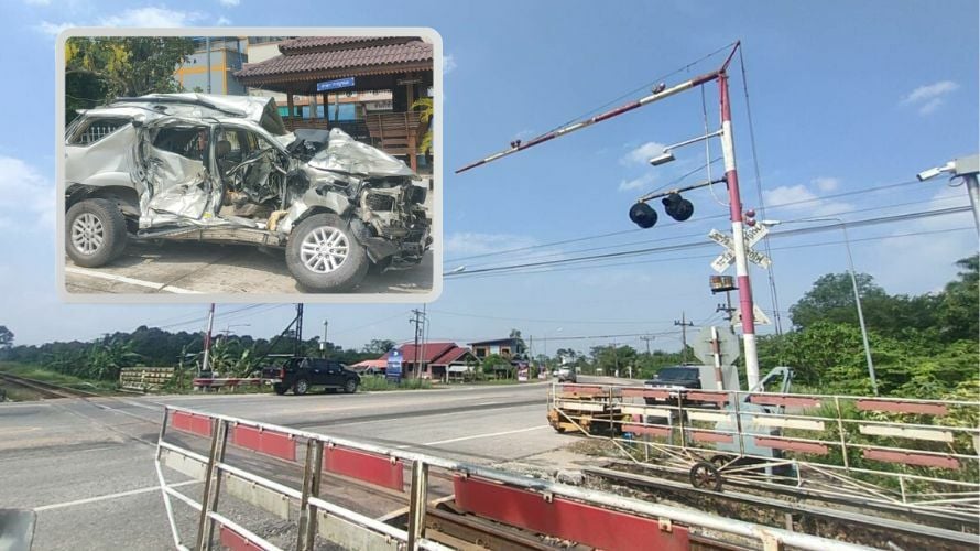 Broken railway crossing barrier in Thailand costs local mayor his life