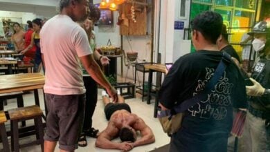 Loutish foreigner arrested for running amok in Pattaya restaurant