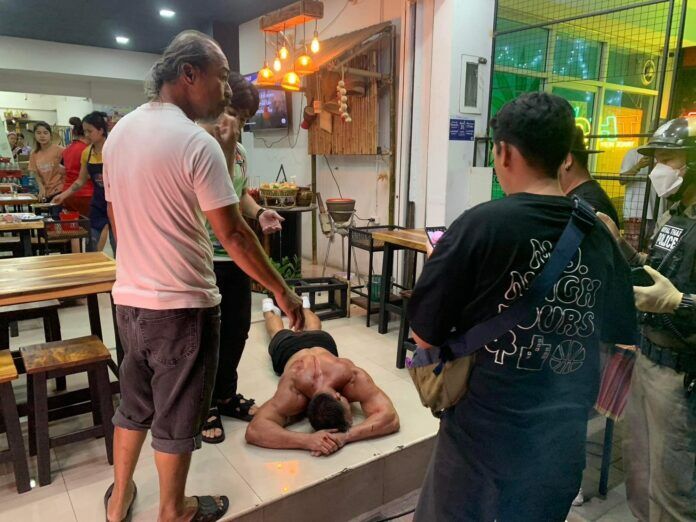 Loutish foreigner arrested for running amok in Pattaya restaurant