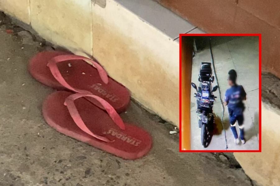 Flip flop thief suspected to be former offender with a foot fetish