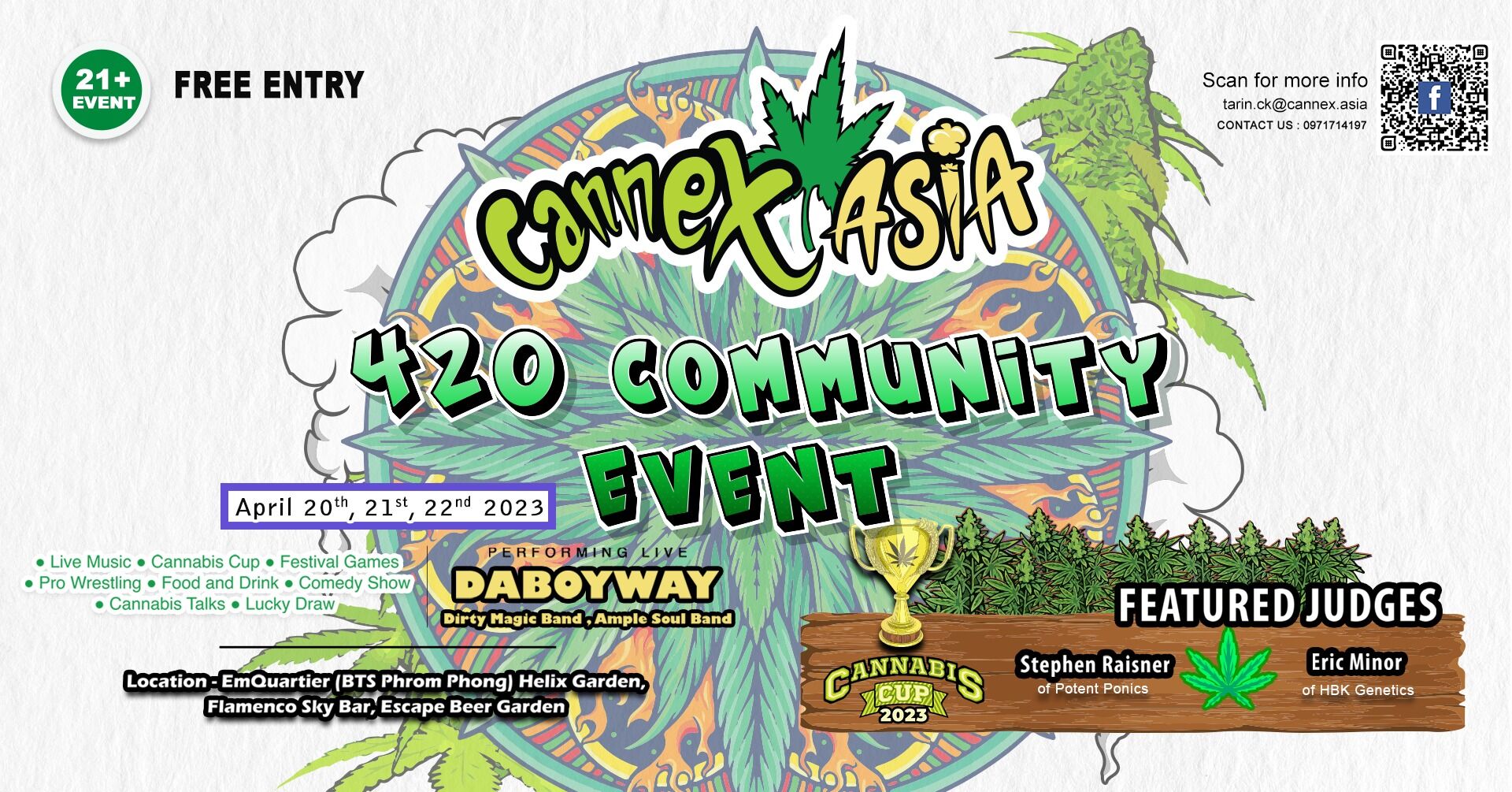 Cannex Asia 4/20, the ultimate cannabis community event is happening in Bangkok