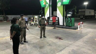 Teen thieves arrested after brutal petrol station robbery in Pathum Thani