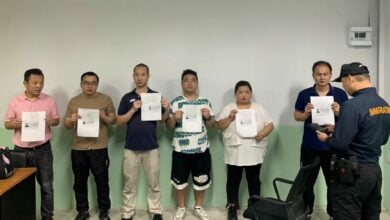 6 Chinese citizens arrested for working in Chon Buri without permits