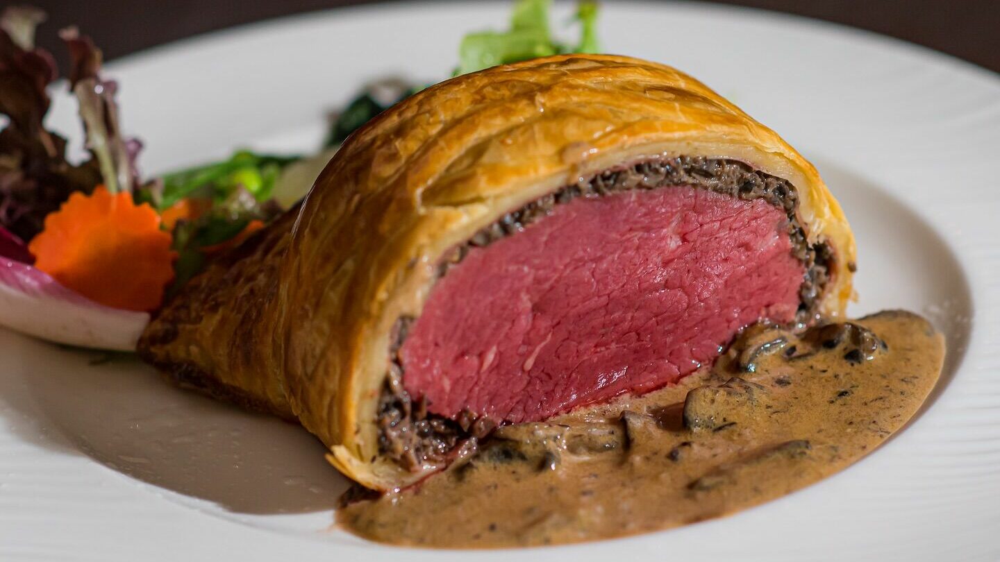 ARTUR Restaurant's Beef Wellington is served in a generous whole portion