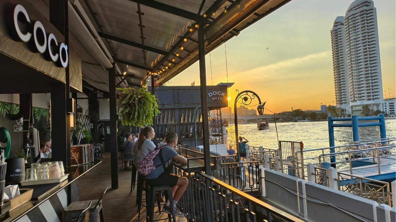 A view of the Chao Phraya sunset from Coacoa Chao Phraya