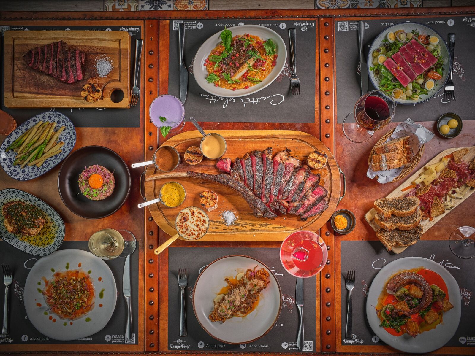 Cocotte Farm Roast & Winery offers all kinds of delicious dishes, but their signature Tomahawk is a must-try