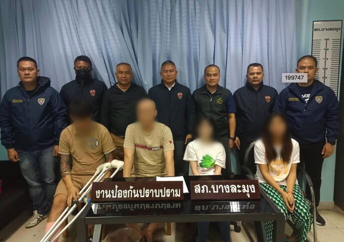 Pattaya cops swoop on Chinese and Burmese nationals for illegal entry and overstay