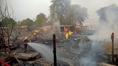 3 million baht fire devastates east Pattaya wood shop industry