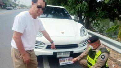 Porsche driver caught using fake registration plate to avoid tollway fees