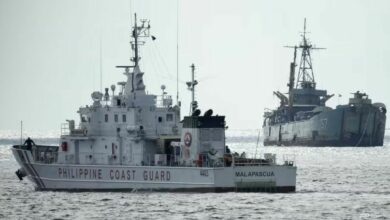 Philippines coast guard confronts Chinese vessels making dangerous manoeuvres in South China Sea