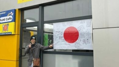 Japanese man opens free cafe for Ukrainians in Kharkiv after living in metro station