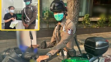 Kind police officer delivers order on behalf of Grab driver who fainted amid Thailand’s scorching heat 