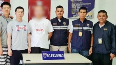Chinese man arrested in Chon Buri for overstaying and corruption