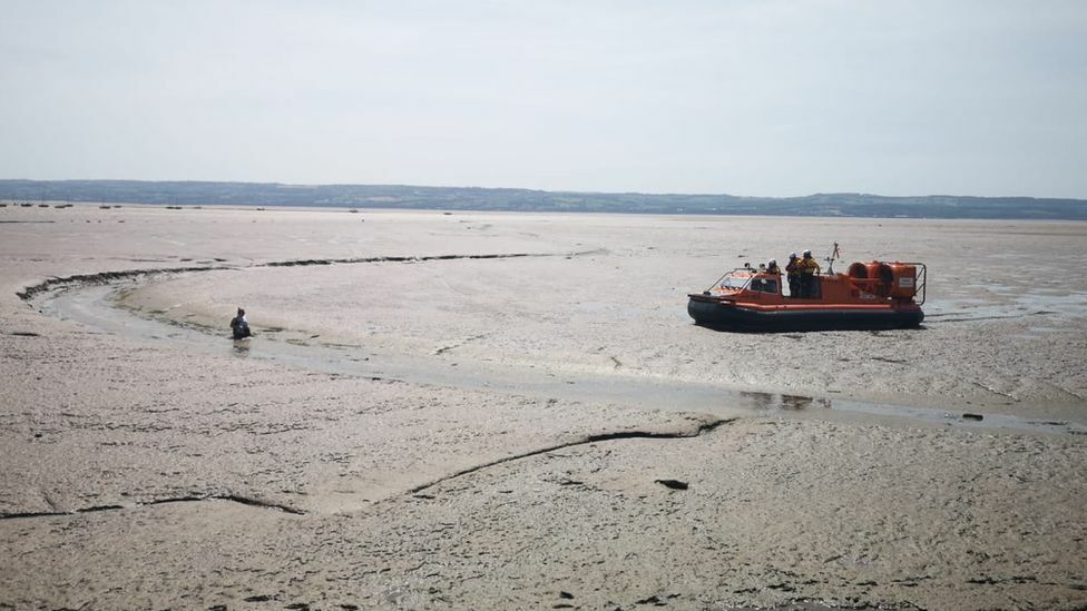 Woman rescued waist-deep in mud near West Kirby Marine Lake