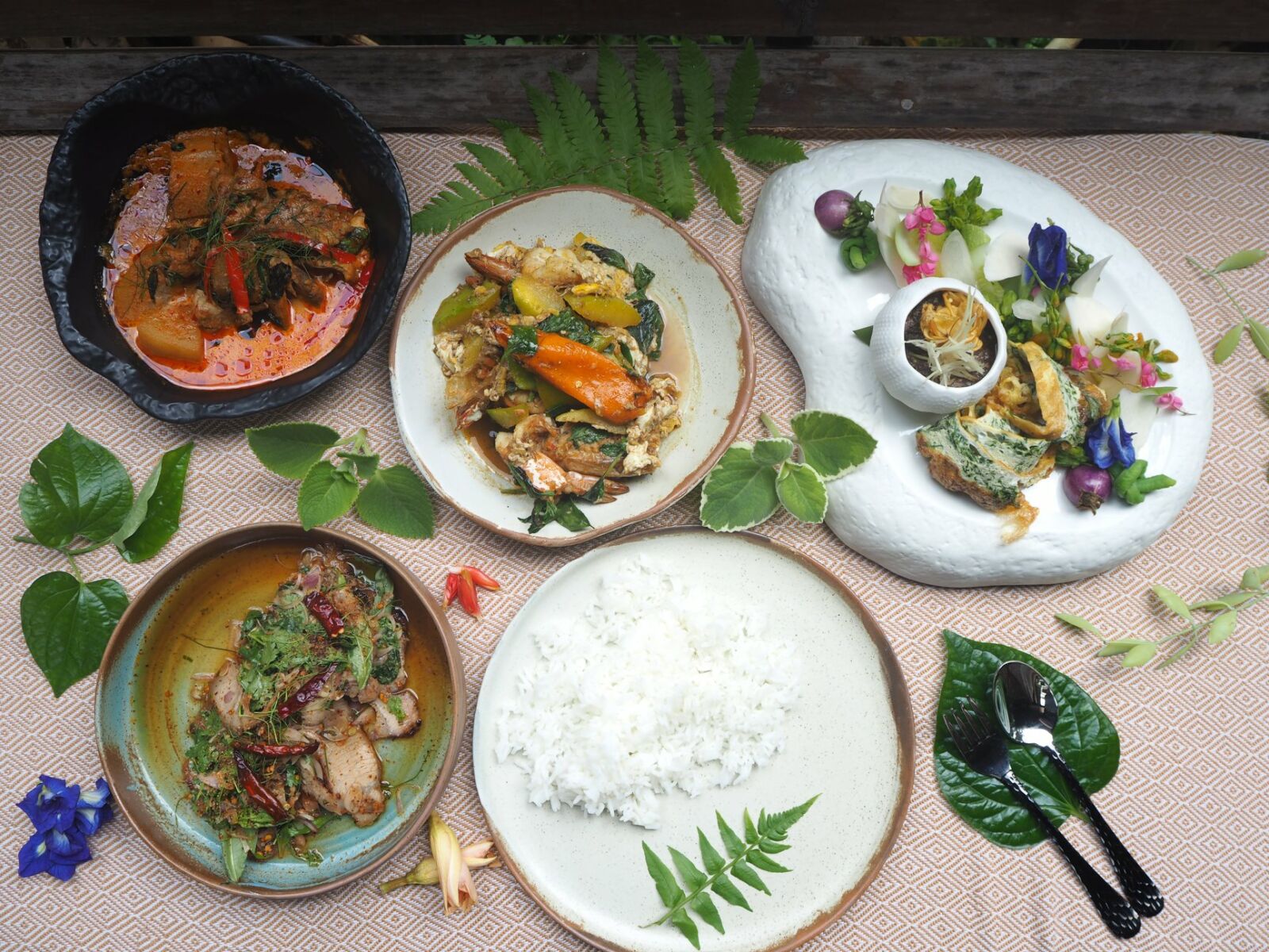 Food at Bo lan restaurant