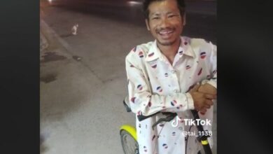 Bicycle thief interacts with kind owner who eventually lets him keep it (video)