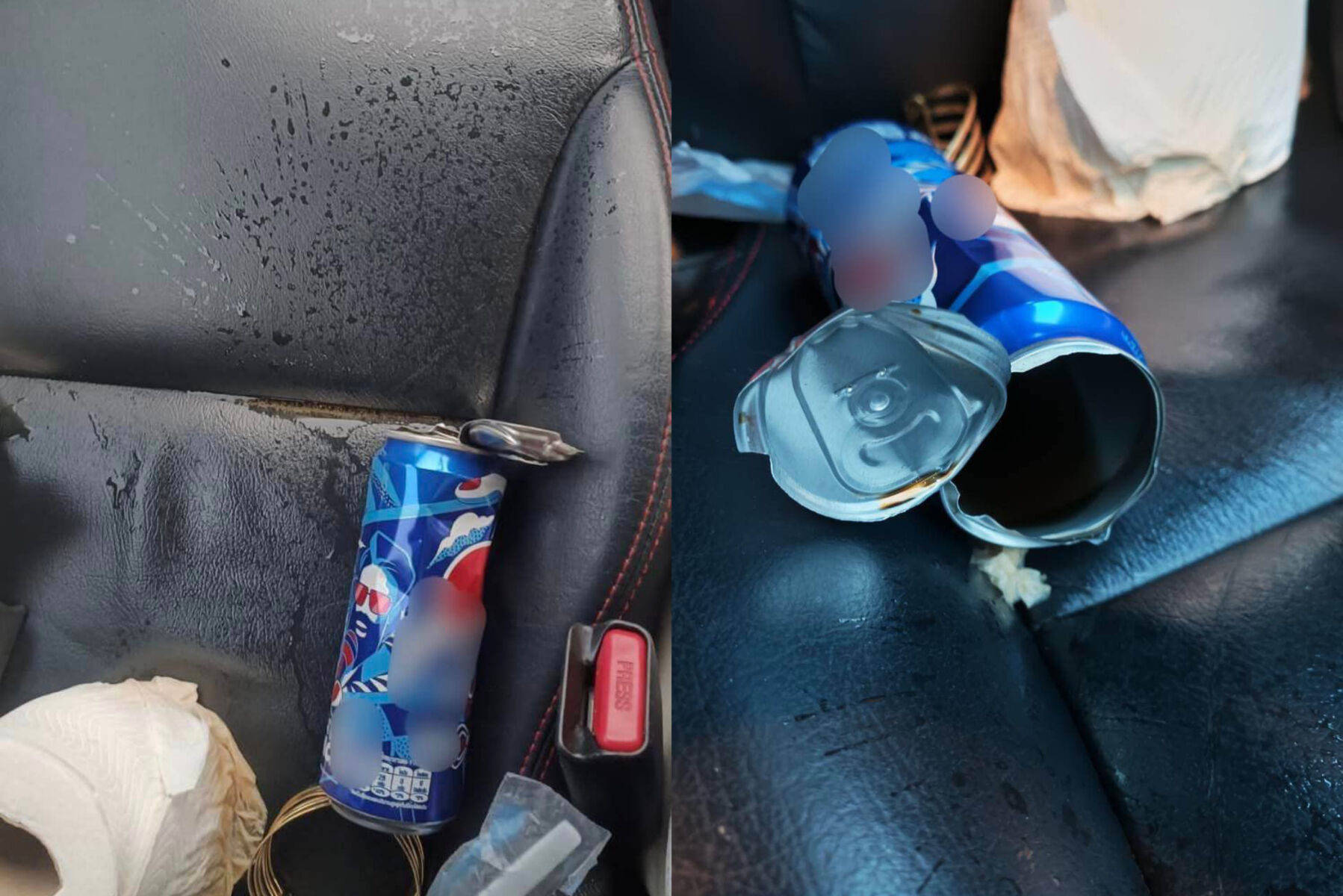 Warning: Hot cars cause sealed fizzy drinks to explode