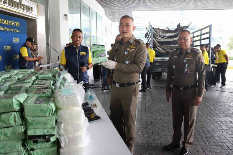 Nine arrested in 1.5 tonne crystal meth seizure at Thai pier