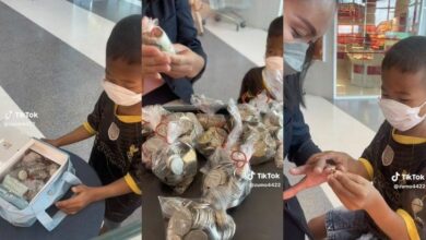 Young boy saves coins to buy gold ring for his mother