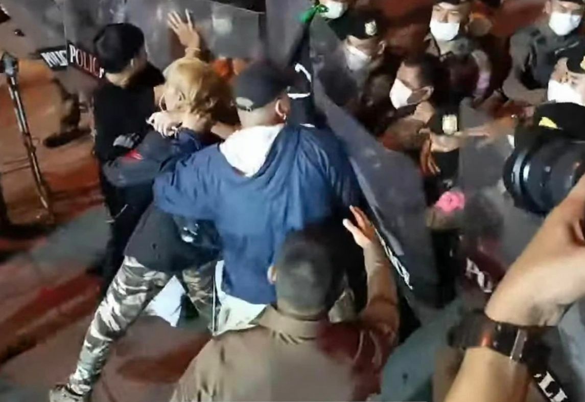 Nine arrested after violent confrontation at Bangkok police station over detained teen