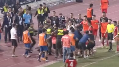 Huge brawl erupts at Thailand v Indonesia SEA Games football final (video)