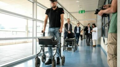 Paralysed man walks using thoughts with breakthrough brain-spinal cord implants
