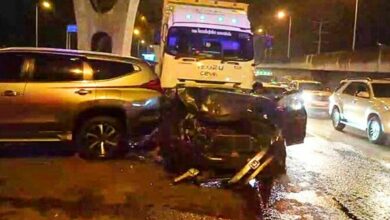 6-wheel truck crashes into 4 cars: 11 injured including 5 month old child