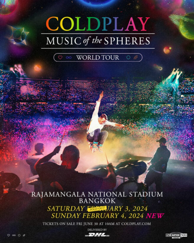 Coldplay add one new date in Thailand due to overwhelming demand Thaiger