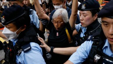 Hong Kong police detain activists on Tiananmen Square anniversary