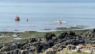 Pilot survives light aircraft crash off Porthcawl coast, investigation launched