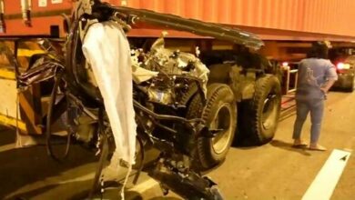 Flipside fiasco: Toyota Fortuner flips in severe collision with 18-wheel trailer
