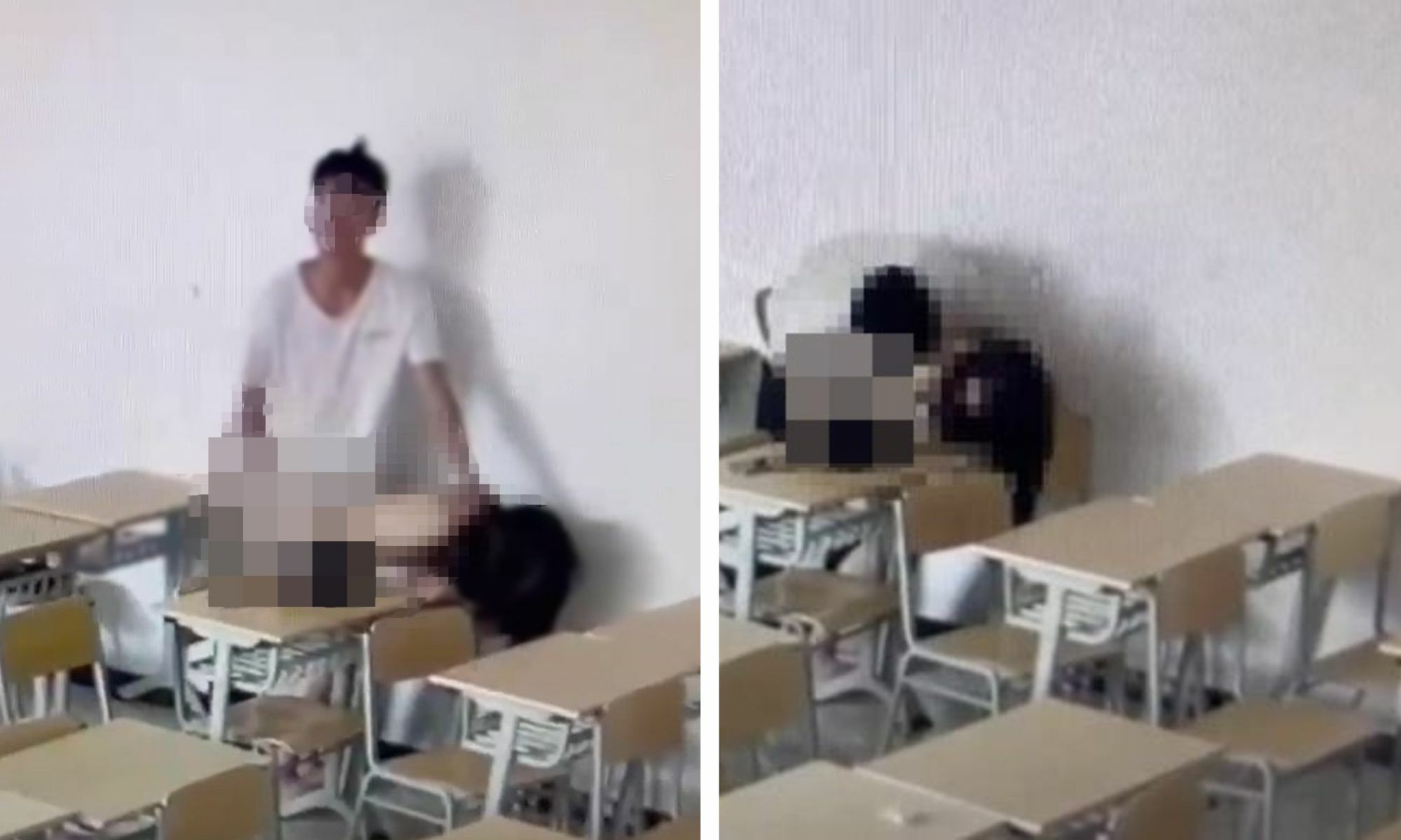 Chinese student couple caught on camera during intimate classroom moment Thaiger picture