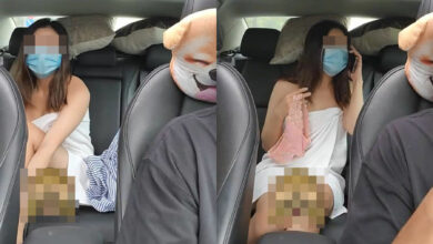 Woman boards Hong Kong Uber in towel, changes while driver watches
