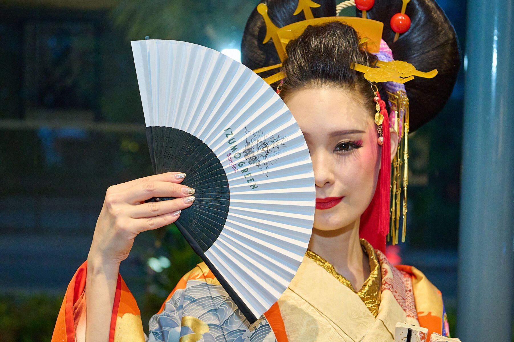Beautiful geisha at Izumo Green