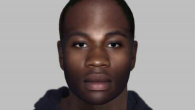 Police release e-fit of man found dead in Gatwick plane undercarriage