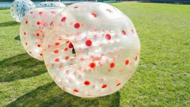 Boy, 9, seriously injured as zorb ball soars into air at Southport park
