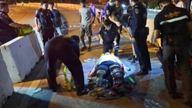 Young Kuwaiti man risks leg amputation after Pattaya motorbike accident (video)