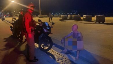 Naked German man’s pre-dawn rant shocks Central Pattaya Beach