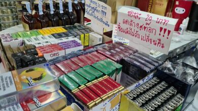 Massive Hat Yai raid seizes 5,000+ illicit cigarette packs, 2 arrested