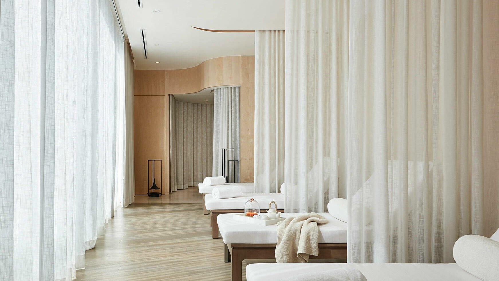 The treatment rooms at Pañpuri Organic Spa