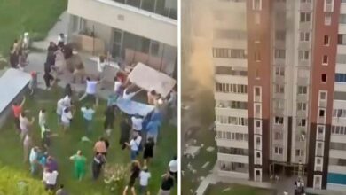 Almaty fire rescue: Thai woman throws child from fifth floor of burning flat (video)