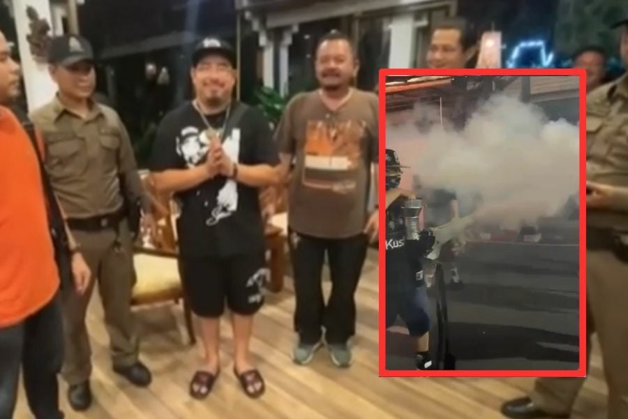 Smokin’ apology: American recreates Ghostbusters scene with cannabis fogging on Bangla Road, Phuket (video)