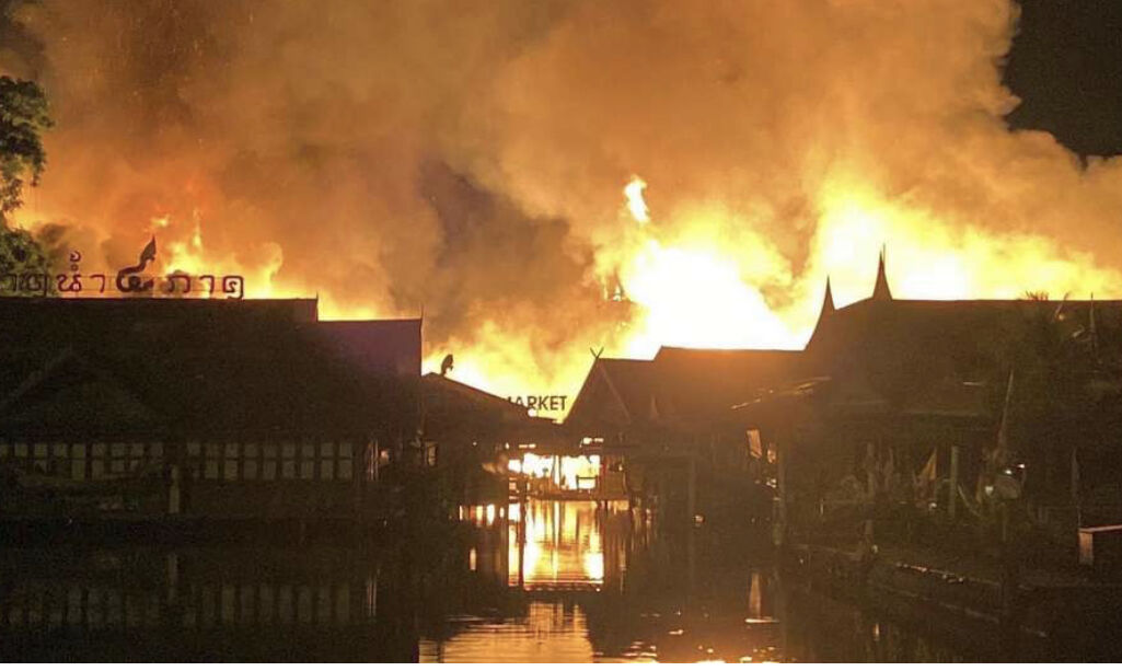 Pattaya floating market in hot water: Fire disaster causes millions in losses | News by Thaiger
