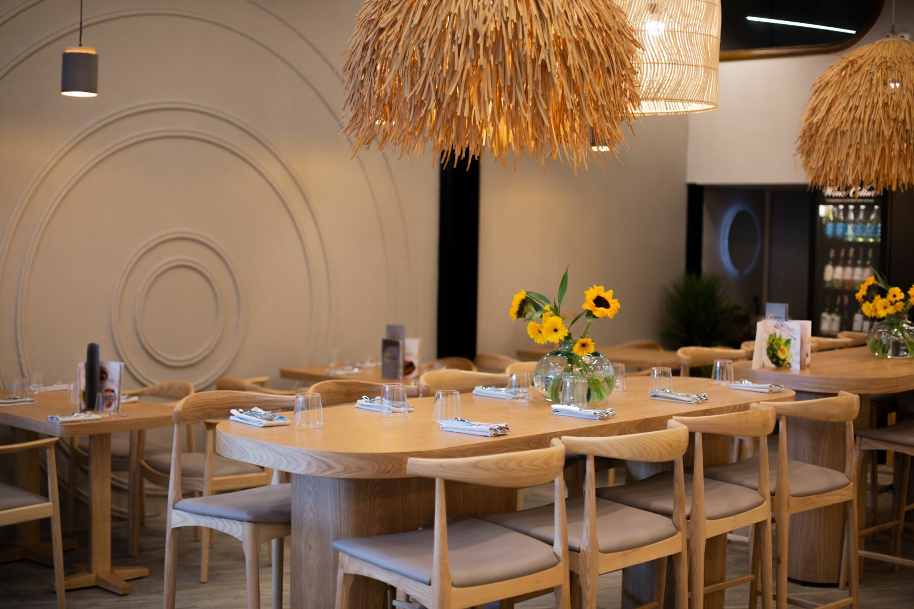 The interior of Emotion, a European and Asian fusion restaurant in Bangkok