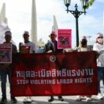 Bangkok workers rally for better employment conditions and against privatisation | Thaiger