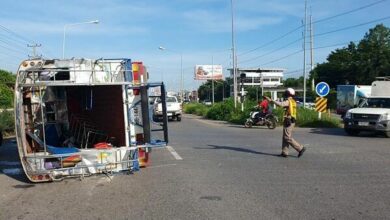 Morning mayhem: Student transport crash takes a detour for disaster in northern Thailand