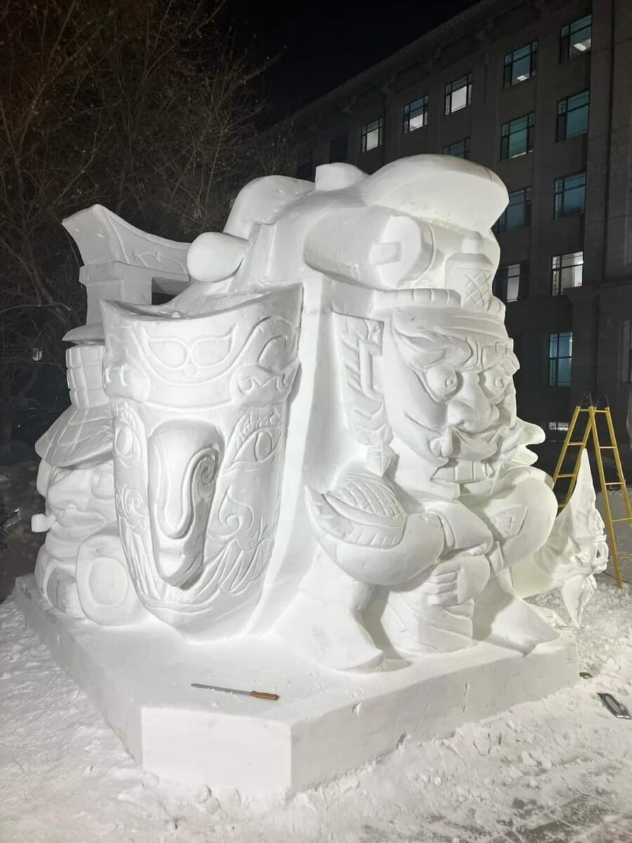 Snow sculpture competition